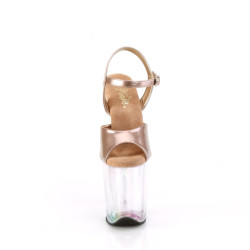 Pleaser FLAMINGO-809HT Rose Gold Hologram Patent Tinted