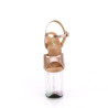 Pleaser FLAMINGO-809HT Rose Gold Hologram Patent Tinted