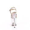 Pleaser FLAMINGO-809HT Rose Gold Hologram Patent Tinted