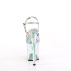 Pleaser FLAMINGO-809HT Silver Hologram Patent Tinted
