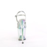 Pleaser FLAMINGO-809HT Silver Hologram Patent Tinted