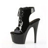 Pleaser ADORE-700-20 Black Patent Women's Ankle Boots