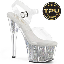 Pleaser ADORE-708PREM-RSI Strass Platform High Heels