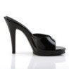 Fabulicious FLAIR-401-2 Black High Heeled Mules Women