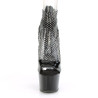 Pleaser ADORE-765RM Black Strass Mesh Heeled Shoes