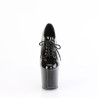 Pleaser CRAZE-860 Black Heelless Pony Platform Pumps