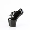 Pleaser CRAZE-860 Black Heelless Pony Platform Pumps