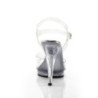 Fabulicious FLAIR-408 Clear High Heeled Bridal Sandals