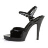 Fabulicious FLAIR-409 Black Clear Heeled Women Sandals