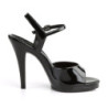 Fabulicious FLAIR-409 Black Clear Heeled Women Sandals