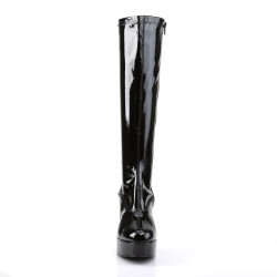 Funtasma EXOTICA-2000 Black 70s Platform Abba Boots