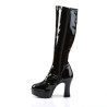 Funtasma EXOTICA-2000 Black 70s Platform Abba Boots