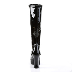 Funtasma EXOTICA-2000 Black 70s Platform Abba Boots