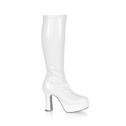 Funtasma EXOTICA-2000 White 70s Platform Abba Boots