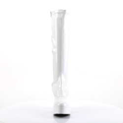 Funtasma EXOTICA-2000 White 70s Platform Abba Boots
