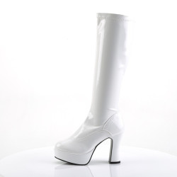 Funtasma EXOTICA-2000 White 70s Platform Abba Boots