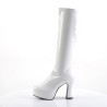 Funtasma EXOTICA-2000 White 70s Platform Abba Boots