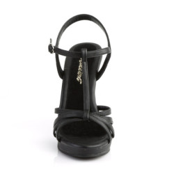 Fabulicious FLAIR-420 Vegan T-Strap Stiletto Sandals