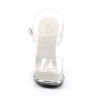 Fabulicious CHIC-08 Transparent Steel Heeled Sandals