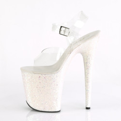 Pleaser FLAMINGO-808LG Opal Exotic High Heels Pole Shoes