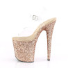 Pleaser FLAMINGO-808LG Gold Exotic High Heels Pole Shoes