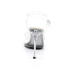 Fabulicious CHIC-08 Transparent Steel Heeled Sandals