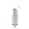 Pleaser FLAMINGO-808LG Silver Exotic High Heels Pole Shoes