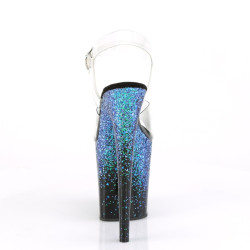 Pleaser FLAMINGO-808SS Black Blue Exotic Pole Heels