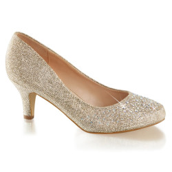 Fabulicious DORIS-06 Nude Glitter Mesh Fabric Sale Women
