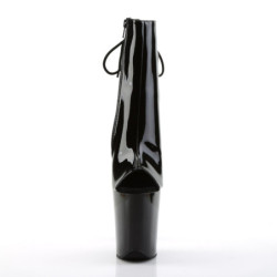 Pleaser FLAMINGO-1018 Black Patent Women Ankle Boots