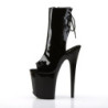 Pleaser FLAMINGO-1018 Black Patent Women Ankle Boots