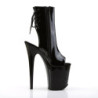 Pleaser FLAMINGO-1018 Black Patent Women Ankle Boots