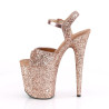 Pleaser FLAMINGO-810LG Rose Gold Pole Dance High Heels