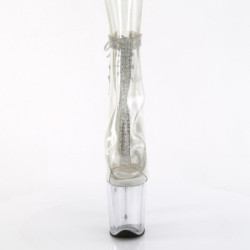 Pleaser FLAMINGO-1018C-2RS Transparent Strass Sale Women