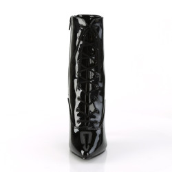 Pleaser SEDUCE-1020 Black Patent Ankle High Boots Women