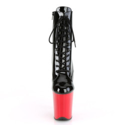 Pleaser FLAMINGO-1020 Black Patent Red Sale Women