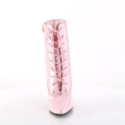 Pleaser SEDUCE-1020 Pink Patent High Heeled Ankle Boots