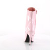 Pleaser SEDUCE-1020 Pink Patent High Heeled Ankle Boots