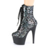 Pleaser ADORE-1020LP Pewter Leopard Print Hologram