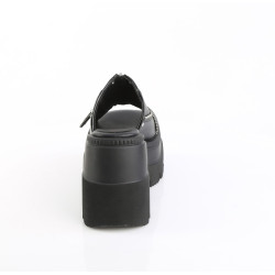 Demonia SHAKER-07 Black Vegan Leather Women Heels