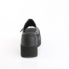 Demonia SHAKER-07 Black Vegan Leather Women Heels