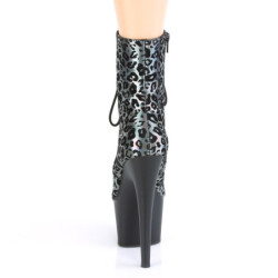 Pleaser ADORE-1020LP Pewter Leopard Print Hologram