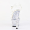 Pleaser STARDANCE-708 Silver Strass Platform High Heels