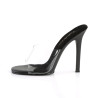 Fabulicious GALA-01 Transparent Black Mules Women