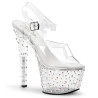 Pleaser STARDANCE-708 Transparent Platform High Heels
