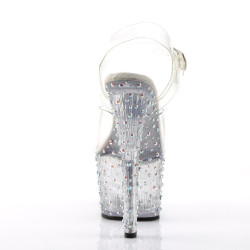 Pleaser STARDANCE-708 Transparent Platform High Heels