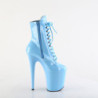 Pleaser FLAMINGO-1020 Baby Blue Patent Ankle Boots