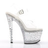 Pleaser STARDANCE-708 Transparent Platform High Heels