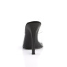 Fabulicious GALA-01 Transparent Black Mules Women