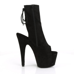 Pleaser ADORE-1018FS Black Vegan Suede Sale Women